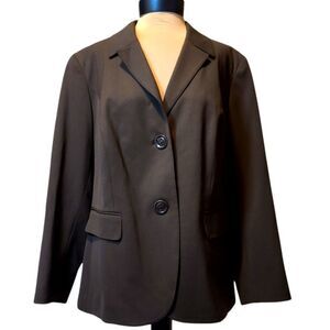 Lafayette 148  New York Brown Classic Blazer Size 16